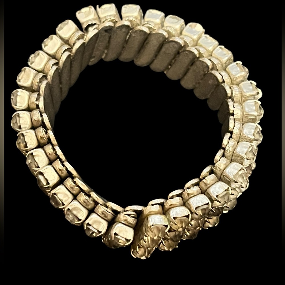 Vintage Rhinestone expansion bracelet made in Japan - Picture 4 of 9